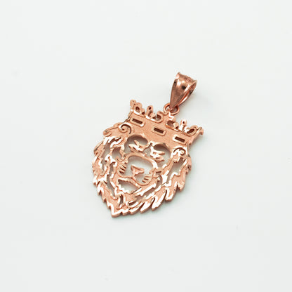 Gold Lion King DC Pendant (small, large, 10k, 14k, yellow, white, rose gold) Karma Blingz