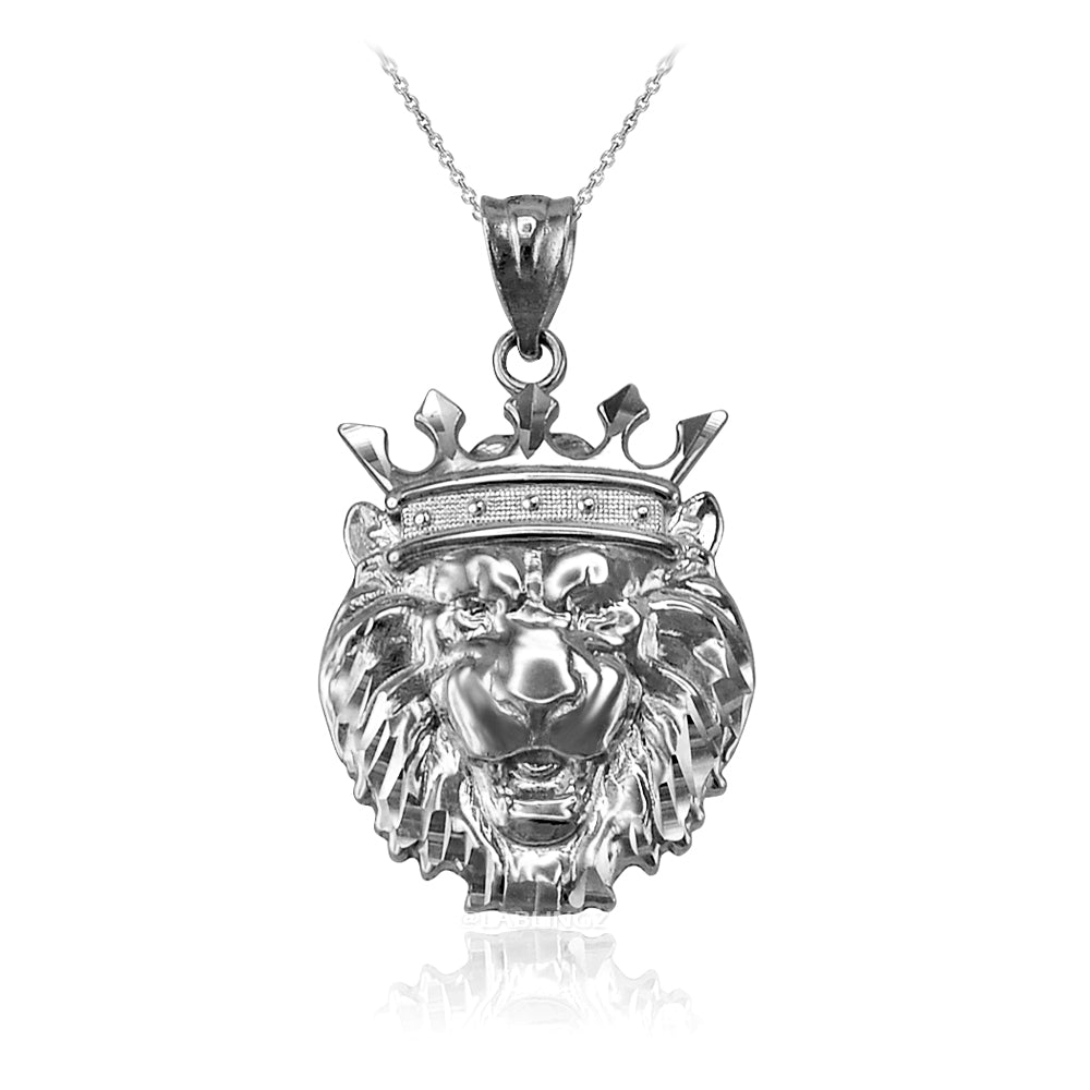 Gold Lion King DC Charm Necklace (10k, 14k, yellow, white, rose gold) Karma Blingz