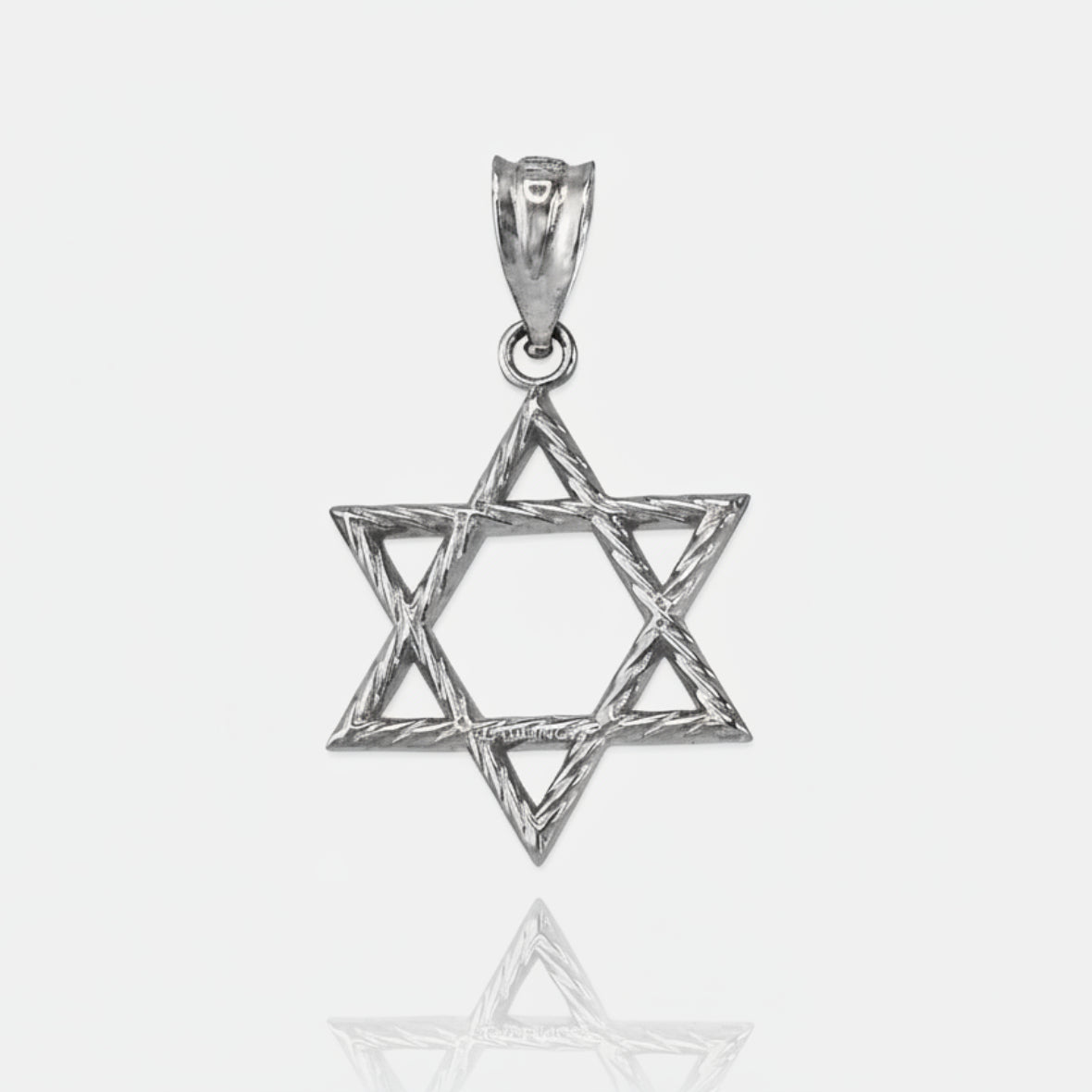 Sterling Silver Star of David Jewish Charm Necklace Karma Blingz