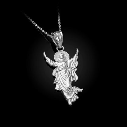Gold Resurrection of Jesus Christ Pendant Necklace (yellow, white, rose gold, 10k, 14k) Karma Blingz