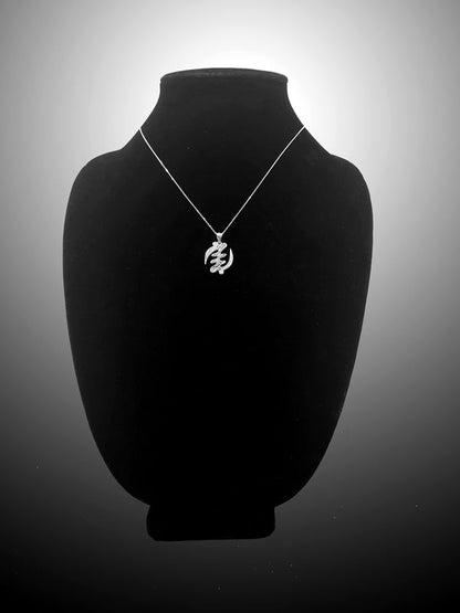 Sterling Silver African Adinkra Gye Nyame DC Pendant Necklace Karma Blingz