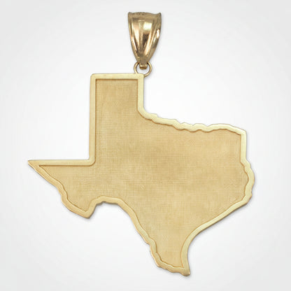 Gold Texas State Map Pendant Karma Blingz