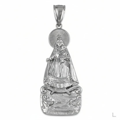 Our Lady of Cobre Gold Pendant (small, large, 10k, 14k, yellow, white, rose gold) Karma Blingz