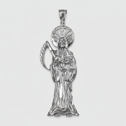 Sterling Silver Santa Muerte DC Pendant Karma Blingz