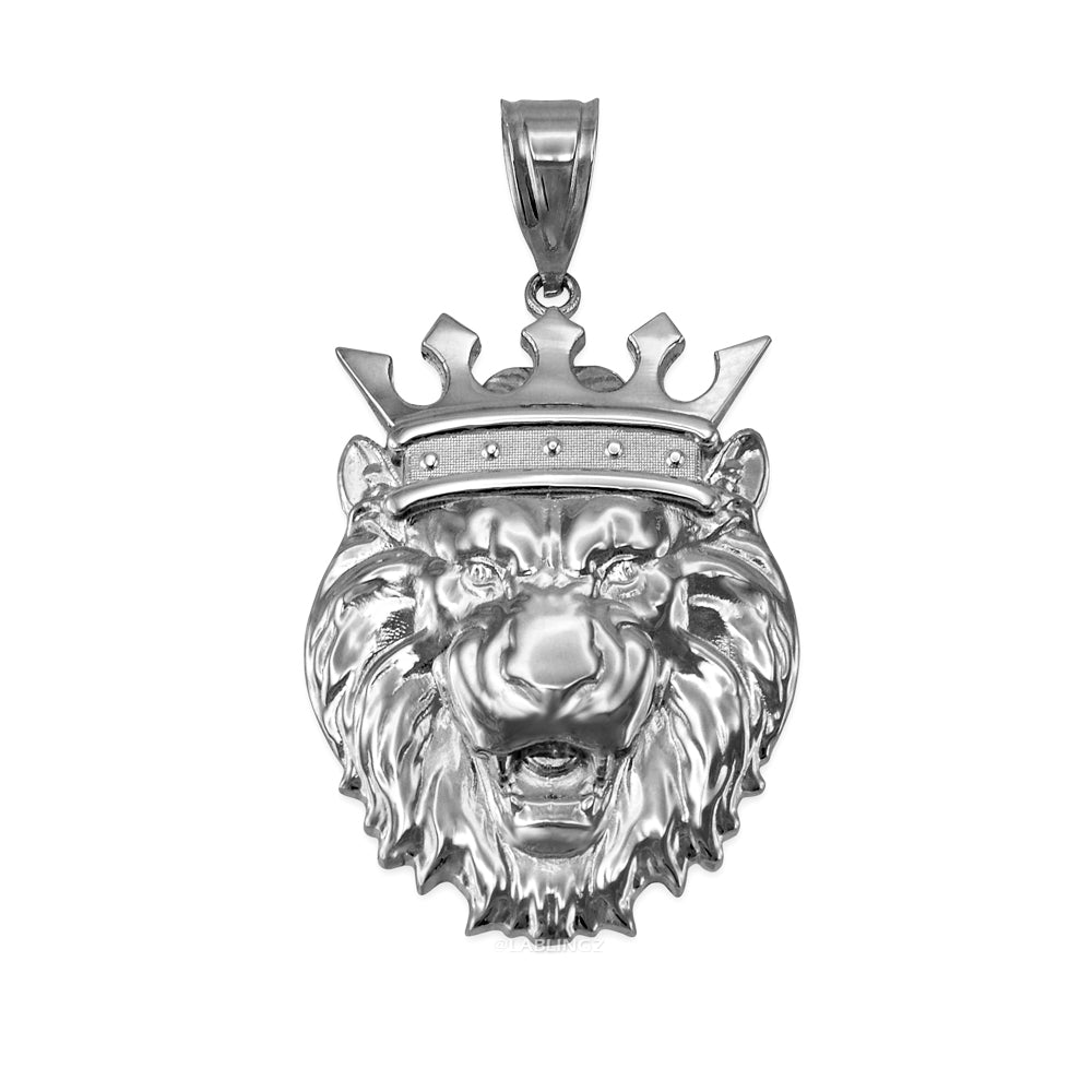 Sterling Silver Lion King Pendant (S/M/L/XL) Karma Blingz