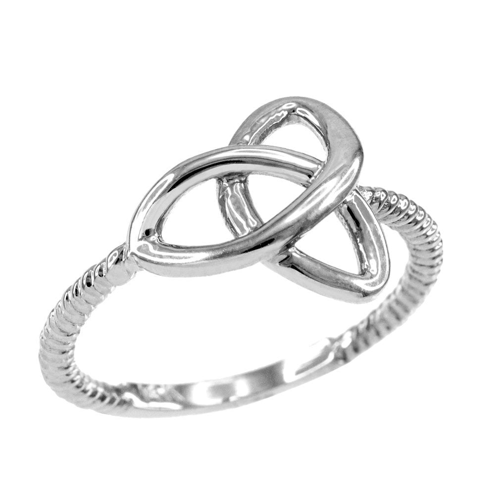 Sterling Silver Celtic Trinity Ladies Triquetra Ring Karma Blingz