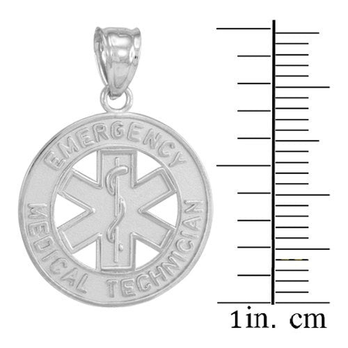 Sterling Silver EMT (Emergency Medical Transportation) Pendant Necklace Karma Blingz