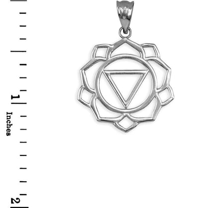 Sterling Silver Manipura (Confidence) Chakra Yoga Pendant Necklace Karma Blingz