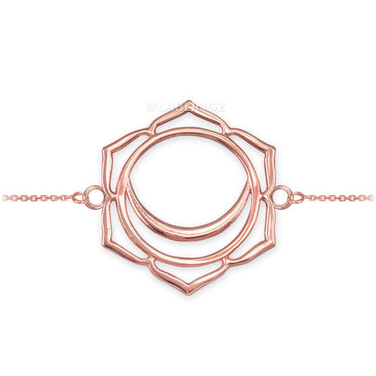 14K Gold Svadhishthana (Creativity) Chakra Yoga Bracelet (yellow, white, rose gold) Karma Blingz