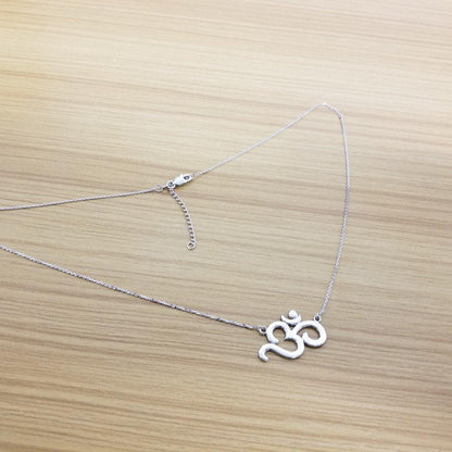 Sterling Silver Om (aum) Yoga Necklace Karma Blingz