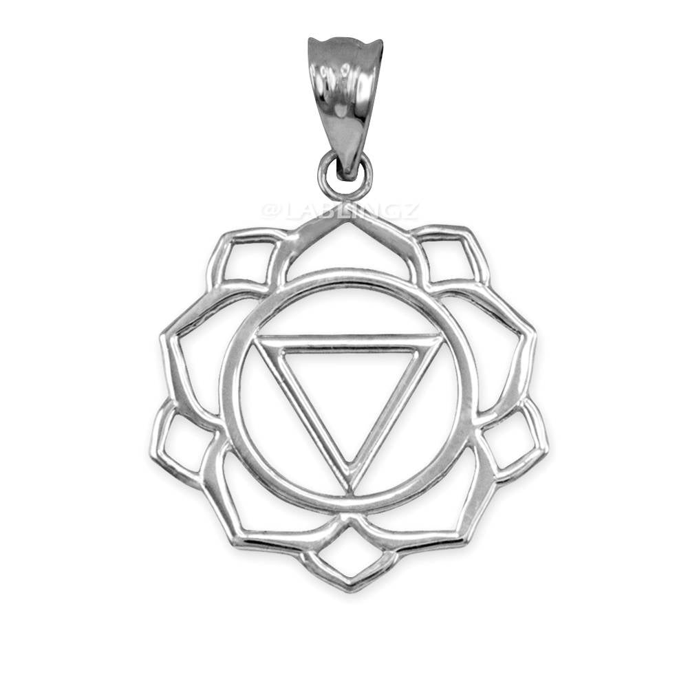 Sterling Silver Manipura (Confidence) Chakra Yoga Pendant Necklace Karma Blingz