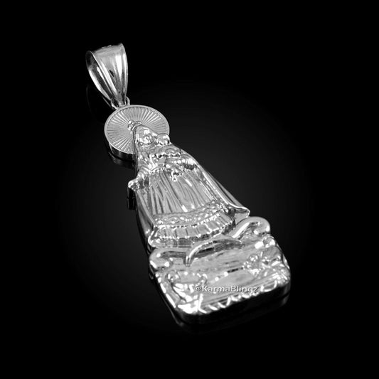 Sterling Silver Our Lady of Cobre Pendant (Small / Large) Karma Blingz