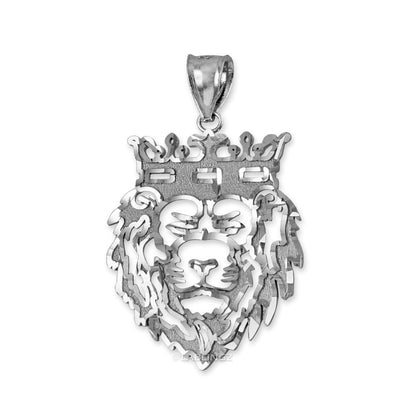 White Gold Lion King DC Charm Necklace (10k, 14k,) Karma Blingz