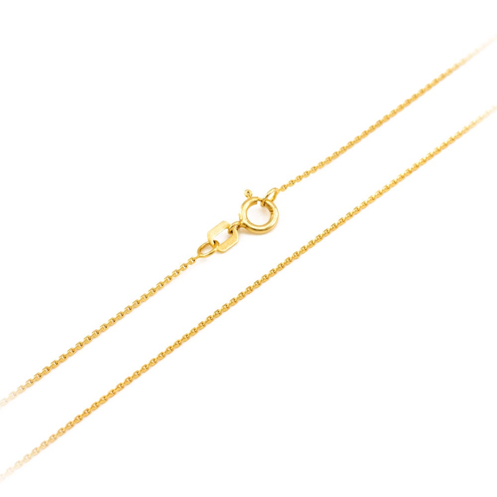 Gold Jesus Face DC Charm Necklace (10K, 14K, yellow, white, rose gold) Karma Blingz