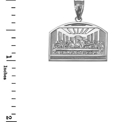 Sterling Silver Last Supper Pendant Necklace Karma Blingz