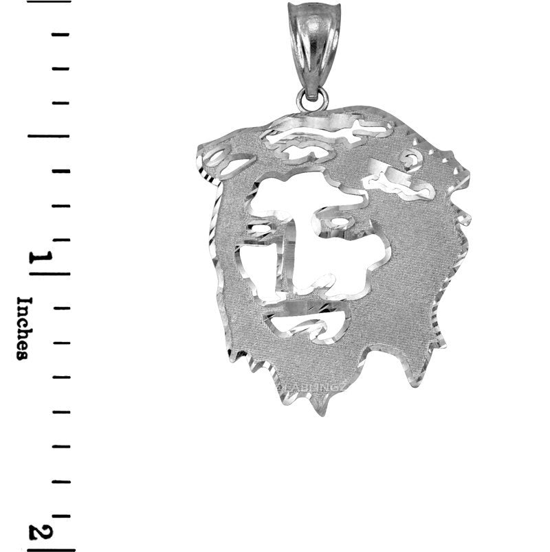 Sterling Silver Jesus Face DC Pendant (small, large) Karma Blingz