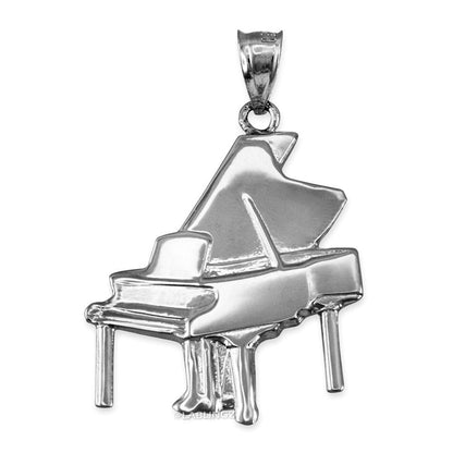 Gold Grand Piano Pendant (10K, 14K, yellow, white, rose gold) Karma Blingz