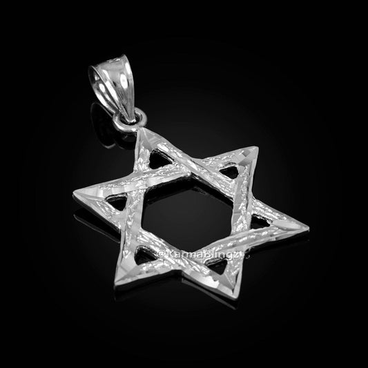 Sterling Silver Jewish Star of David DC Pendant Karma Blingz