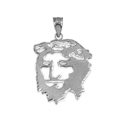 Sterling Silver Jesus Face DC Charm Necklace Karma Blingz