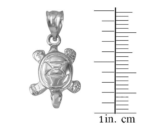 Sterling Silver Hawaiian Honu Sea Turtle Charm Necklace Karma Blingz