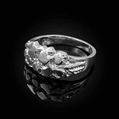 Sterling Silver Elegant Nugget Ring Karma Blingz