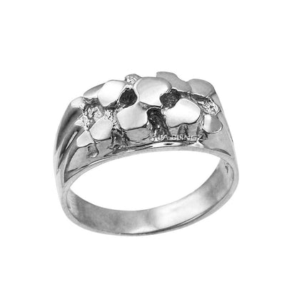 Sterling Silver Midsize Nugget Ring Karma Blingz