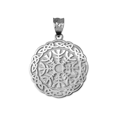 Gold Viking Compass Pendant Necklace (yellow, white, rose gold, 10k, 14k) Karma Blingz