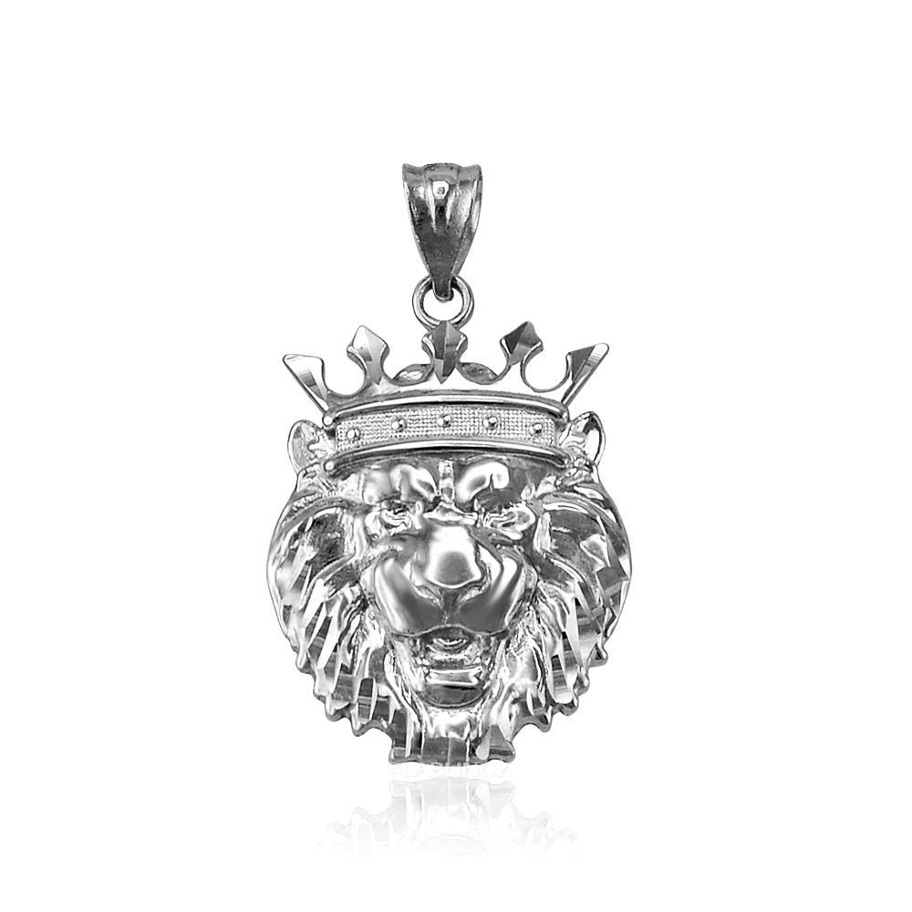 Gold Lion King DC Charm Necklace (10k, 14k, yellow, white, rose gold) Karma Blingz