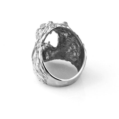 Roaring Lion Men's Sterling Silver Ring Karma Blingz