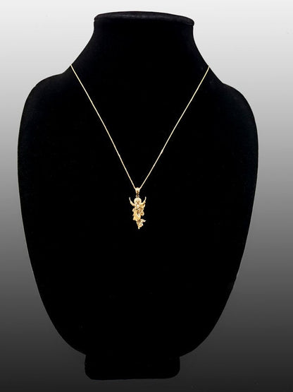 Gold Resurrection of Jesus Christ Pendant Necklace (yellow, white, rose gold, 10k, 14k) Karma Blingz