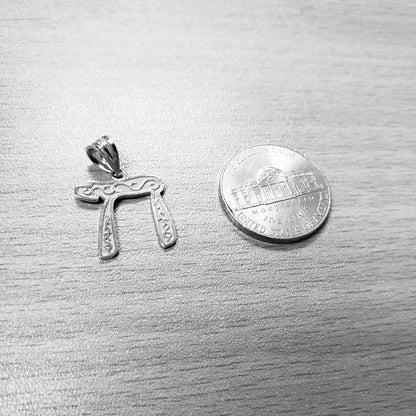 Sterling Silver Chai Jewish Pendant Necklace Karma Blingz