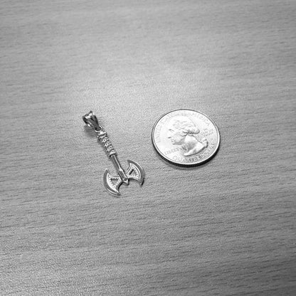 Sterling Silver Viking Tomahawk Axe Pendant Necklace Karma Blingz