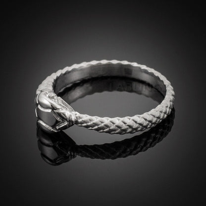 Sterling Silver Ouroboros Tail Eating Snake Ring Band Karma Blingz