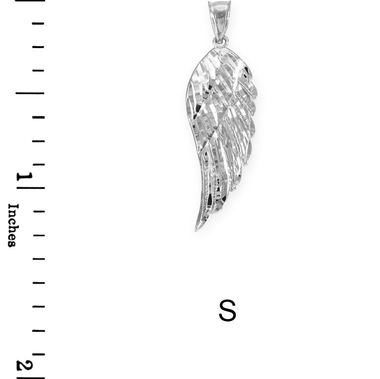 Sterling Silver Angel Wing Charm Necklace Karma Blingz