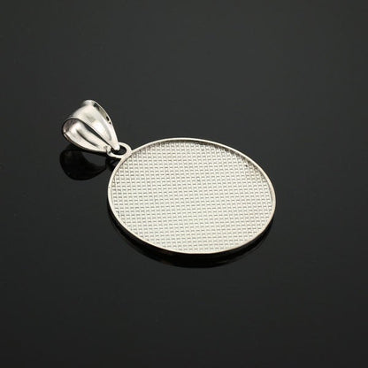 10K Gold Aztec Mayan Sun Calendar Pendant Necklace (yellow, white, rose gold) Karma Blingz