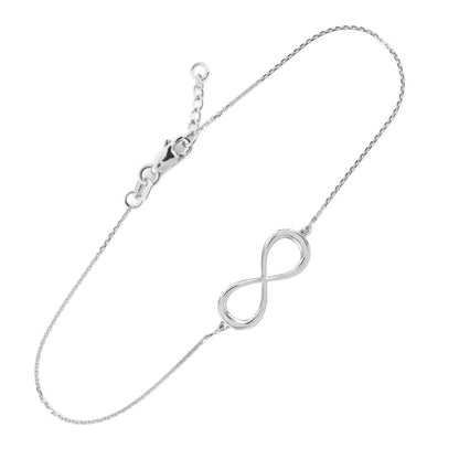 14k Gold Infinity Bracelet (yellow, white, rose gold) Karma Blingz