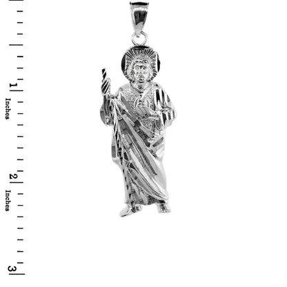 Sterling Silver Saint Jude DC Pendant Karma Blingz